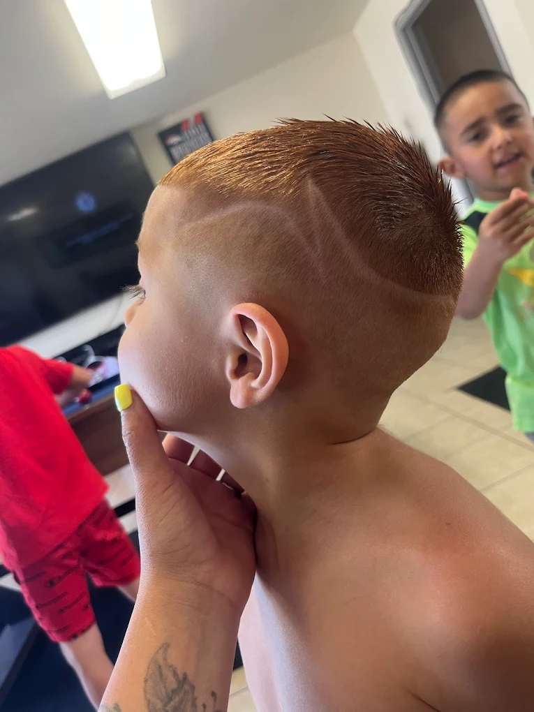 Self Made Barbershop client cut